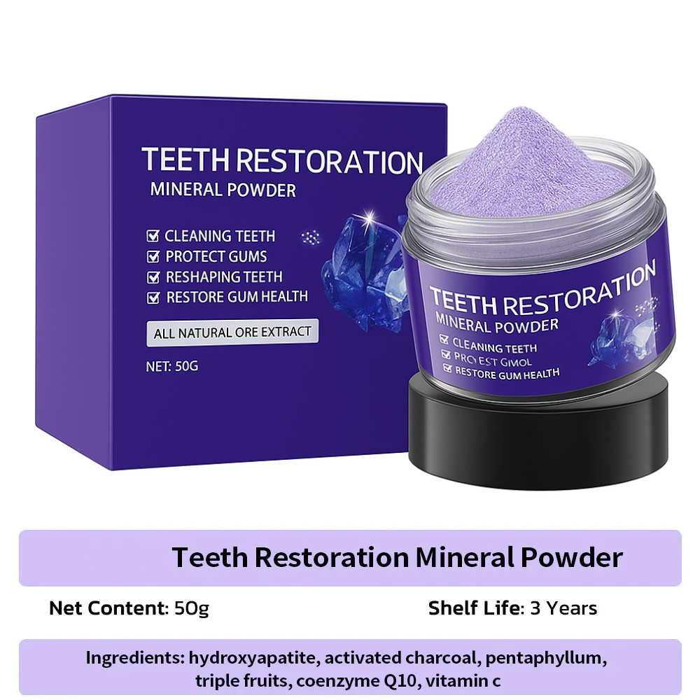 Dental Restoration Mineral Powder, Mineral Tooth Powder, Teeth Whitening